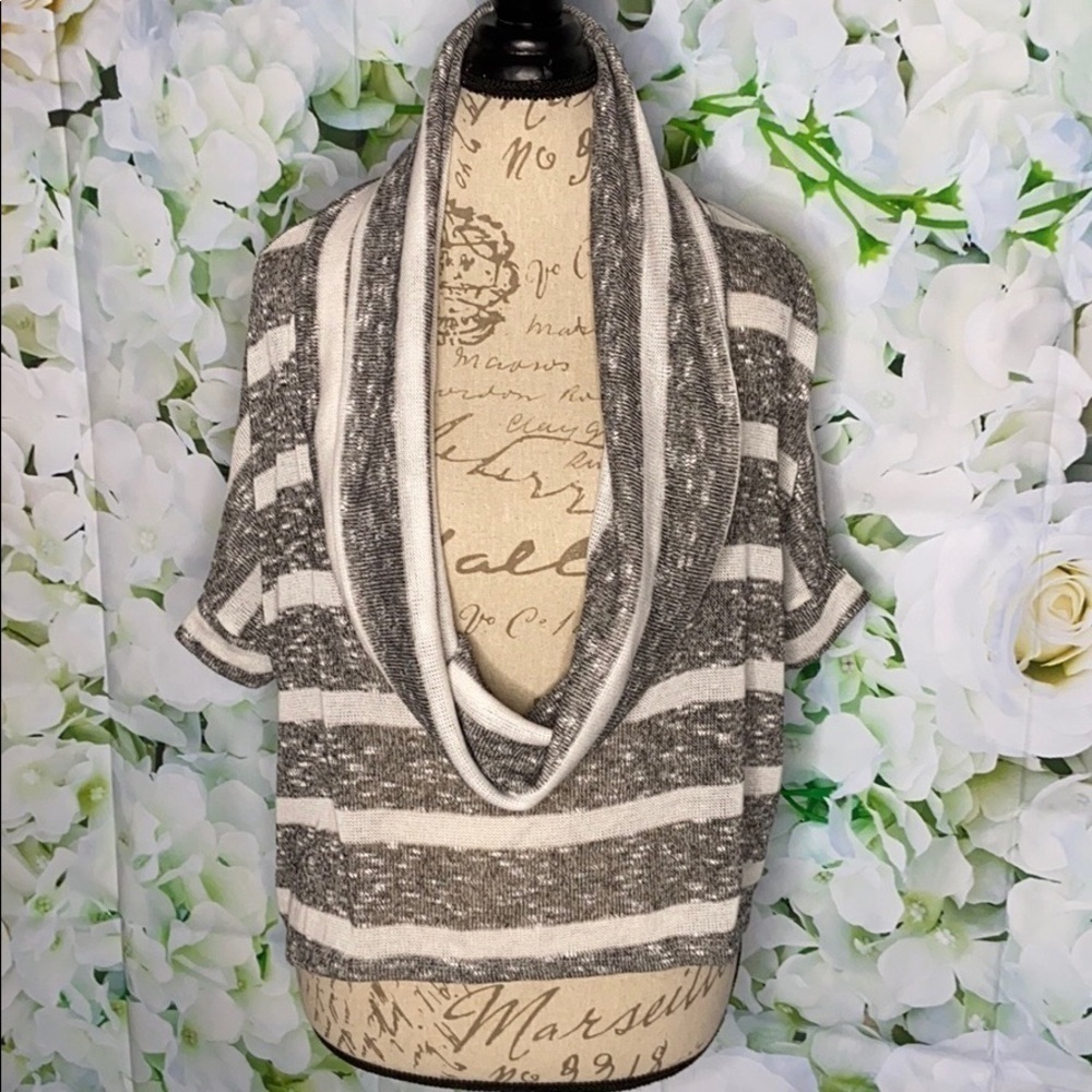 PINC Low Cowl-Neck Striped Jumper